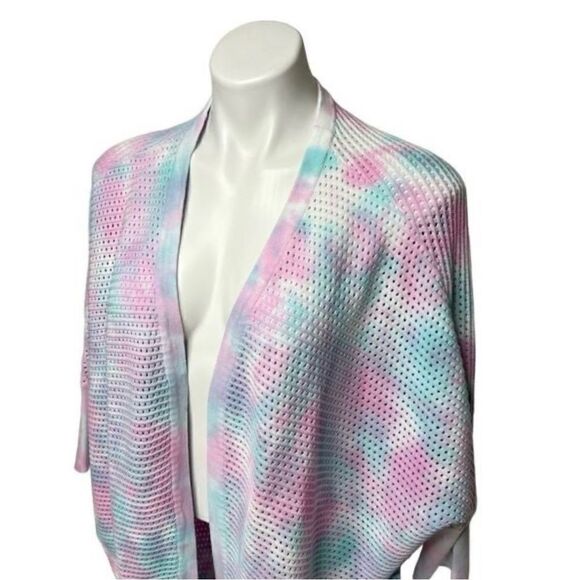 Venus NWT pastel tie dyed cocoon cardigan size M - Picture 3 of 9
